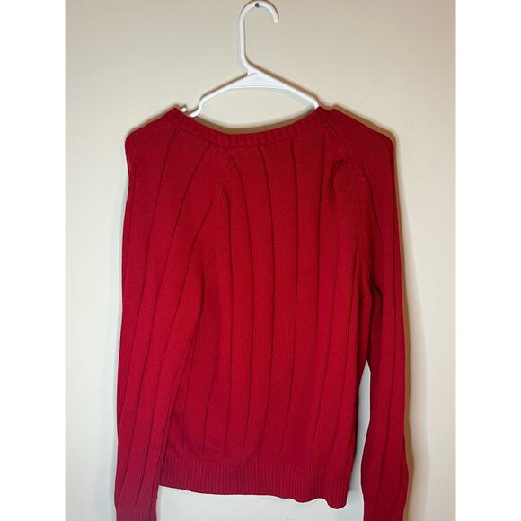 Nautica Men’s Medium Red Sweater Pullover Lightly Worn - Picture 2 of 3